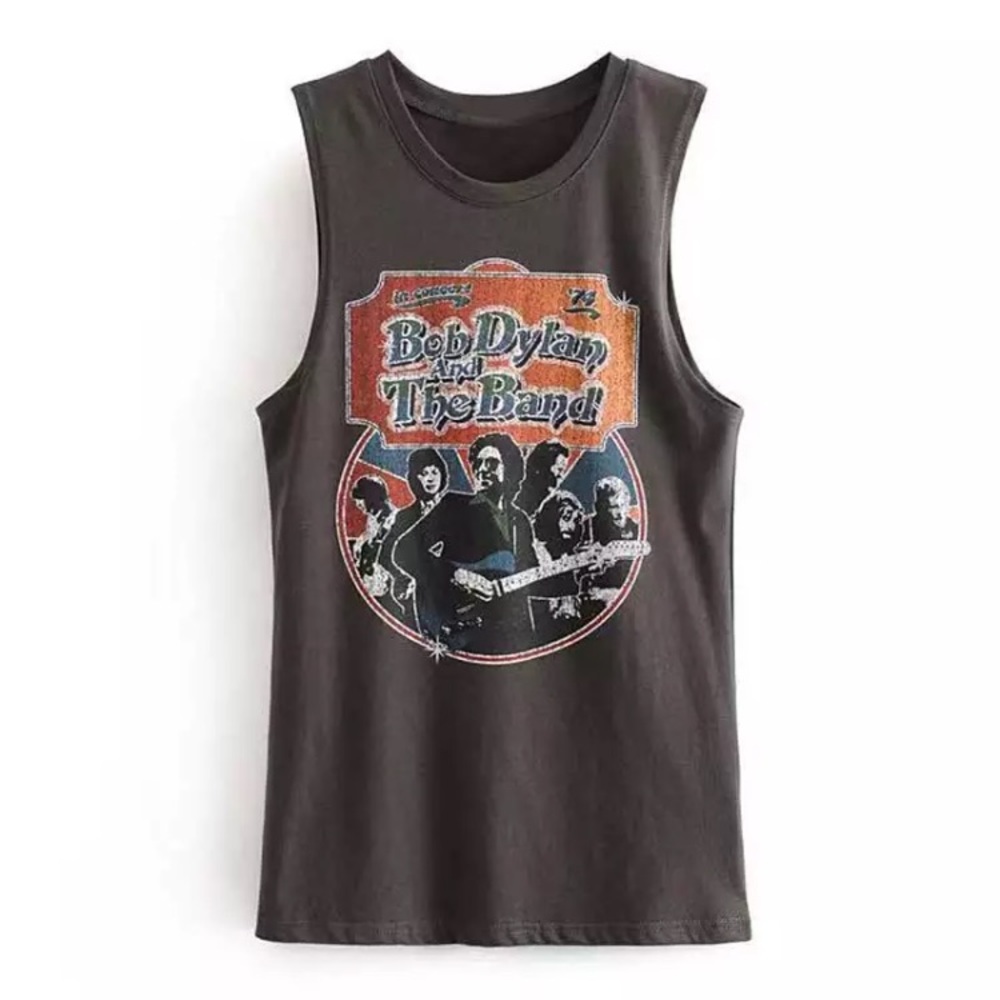SOLD OUT Bob Dylan Band Concert Graphic Vintage Tank - Picture 3 of 5